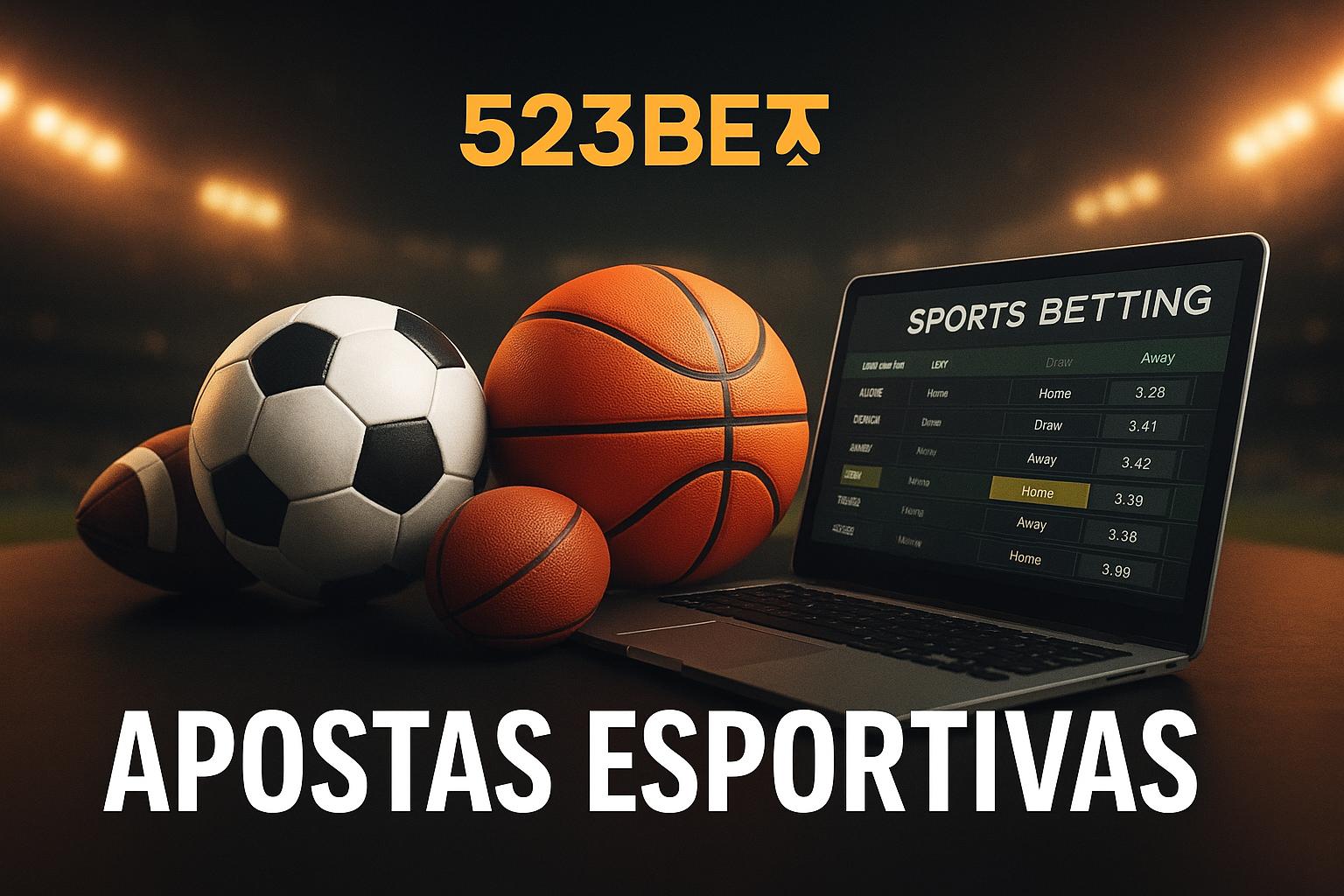 Aposte em apostas esportivas no cassino online 523BET