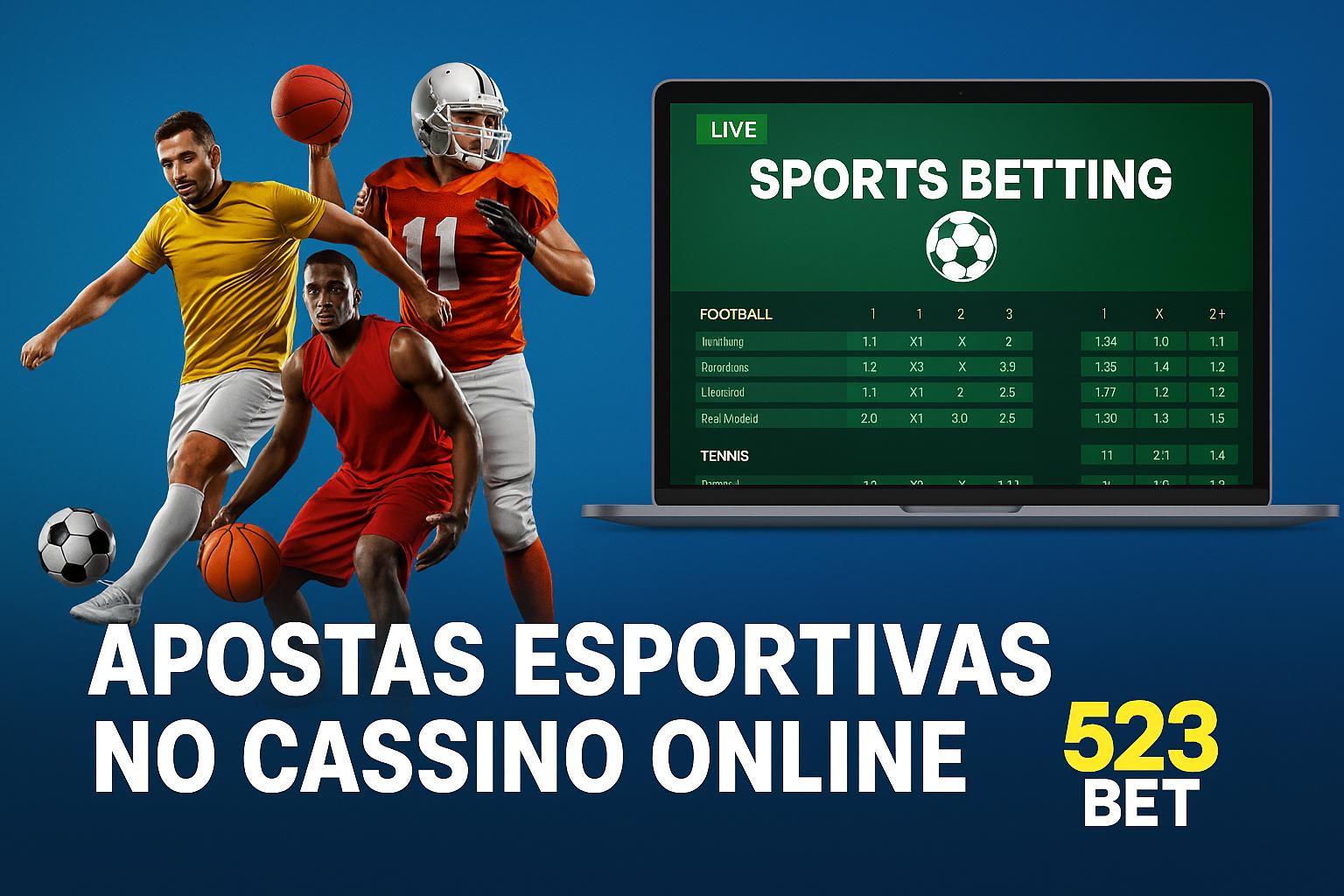 Apostas esportivas no cassino online 523BET